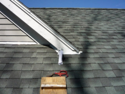  A bat entry point in a Brookline MA home.  It is then shown sealed with one-way check valve installed.  After the bats have been evicted, the valve will be removed and the entry point sealed permanantly.