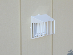 The Defender Vent is perfect if you have squirrels and birds nesting inside your fan or dryer vent.  This vent cover is chew proof and a perfect addition to your home to protect people and Wildlife.