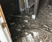 A customer in Dorchester called looking for a clean up estimate for bird debris in the attic, we provided the customer an estimate which she approved. (Before)