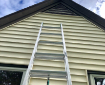 New Gallery ImageLouver Vents can be problematic for home owners if they are not screened off.  Here is perfect example of one that was not screened and squirrels were able to enter and create a home for themselves.  (After)