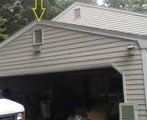 Here is a perfect example of 2 Louver Vents we screened and from the ground level you cant even tell there is screening over them. 