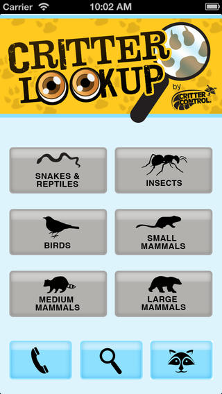 Critter LookUp App