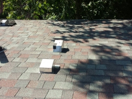 Roof Vent Guards on house