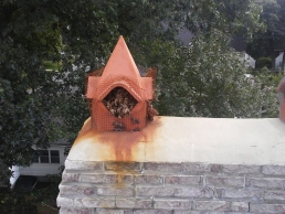 Bird Control on roof chimney
