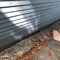 One way door removed and the Underground Fence has been completed and now the home is critter free Dug in Underground Exclusion Fence 14