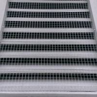 Squirrels were entering though this Louver Vent at a home in Dracut, MA. We screened off the entrance blocking how the squirrels were entering and exiting (After)