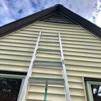 Louver Vents can be problematic for home owners if they are not screened off. Here is perfect example of one that was not screened and squirrels were able to enter and create a home for themselves. (After) Louver Vent Screening 3